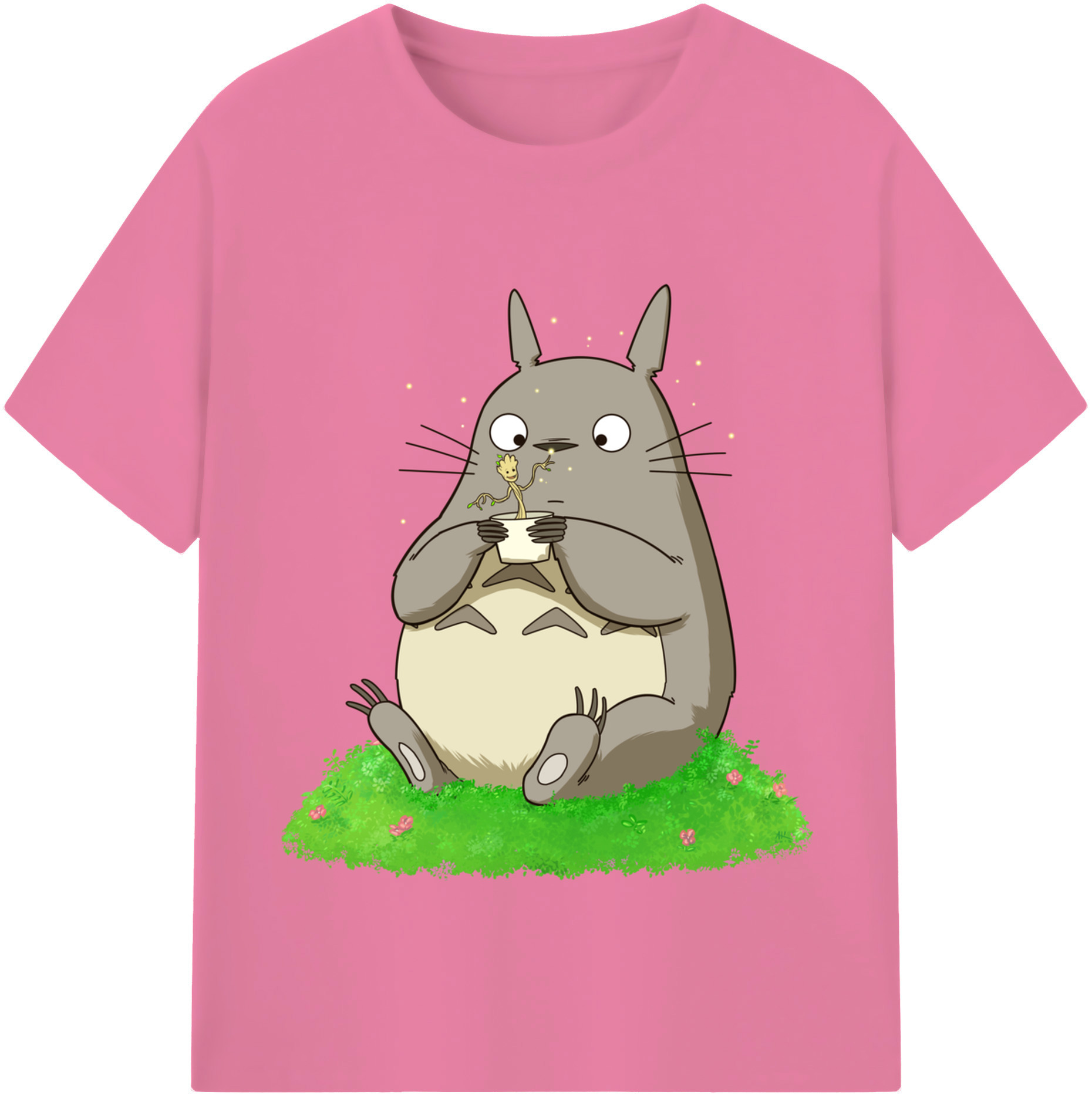（画像用） となりのトトロ 草壁メイ 草壁サツキ My Neighbor Totoro Satsuki Kusakabe Mei Kusakabe 綿100％半袖Tシャツ（フロントプリント）